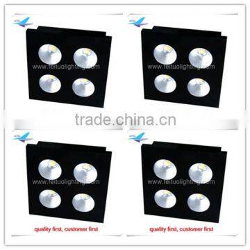 High Quality Blinder Led COB 4x100w DMX Light With Metal Black Light Housing