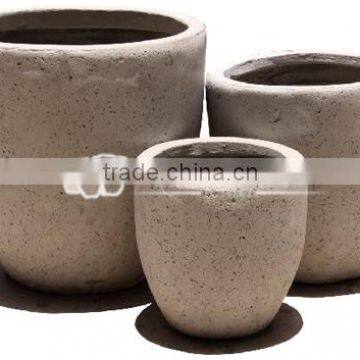 Round Lightweight Concrete Pot