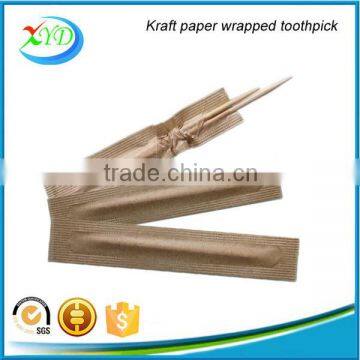 Hot New Products for 2016 / 4 Sides Paper Wrapped Wooden Toothpick for Hotel and Airline photo-4