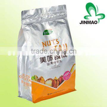 High quality and custom print eight side seal packaging bag for nut