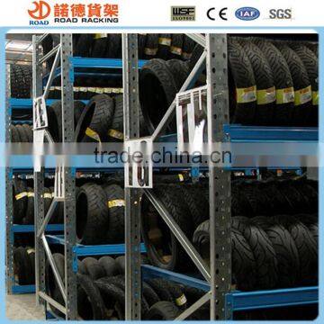 Warehouse metal tire storage rack