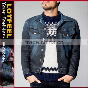 high quality wholesales Vintage man denim jeans jacket denim jacket wholesale (LOTN044)