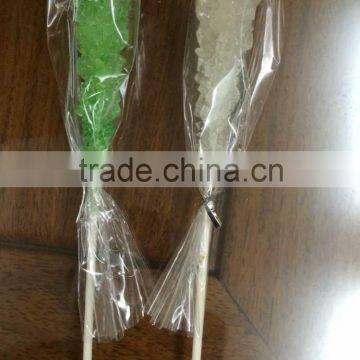 crystal rock candy with paper sticker