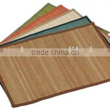 mutiple color bamboo placemat