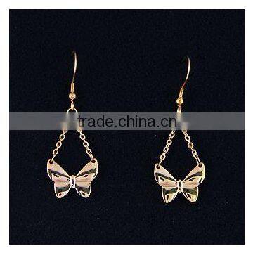 Earrings With Butterfly Drop for Wholesale