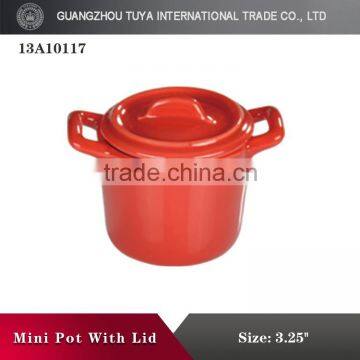 Wholesale high temperature colored glaze tureen with lid