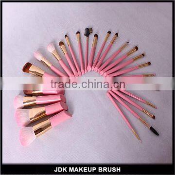 24pcs Angled Handle Makeup Brush Professional Lovely Cosmetic Brushes Pink Handle Makeup Brushses