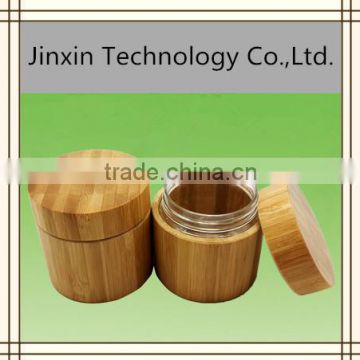 wooden bamboo perfume bottle and bamboo jar cosmetic packaging