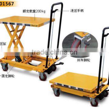Economical Portable Mobile Foot Lifting Scissor Aerial Lift Table photo-3