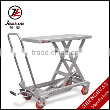 Light duty 100kg aluminium alloy pedal lift table