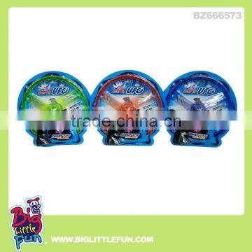 Light up spinning toy,flying saucer gun toys