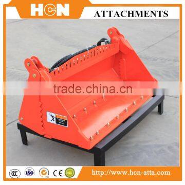 0104Series Mini Skid Steer Loader Attachment Of 4 In 1 Bucket photo-3