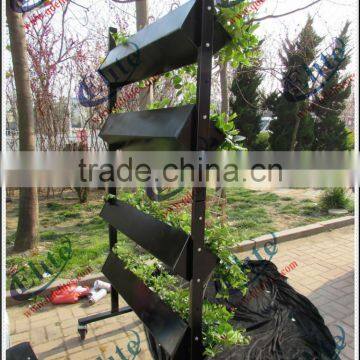 garden center cart/ metal hanging flower pot stand /flower display stand