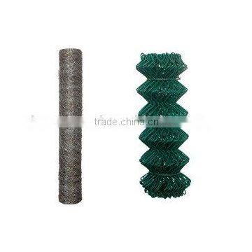 Hex wire mesh&plastic coated chain link fence