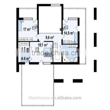 Low Cost Light Steel Prefabricated Residence for Sale