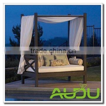 Audu USA Furniture Garden Rattan Outdoor Bed