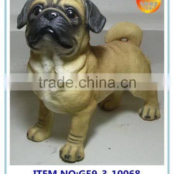 2017 pugs funny resin dog statues