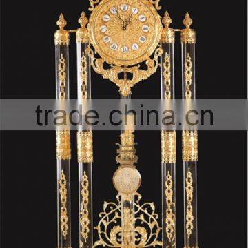 European Classic Style Bronze Mounted Floor Clock, Brass With 24K Gold Plated Angels Clock , Bronze Mounted Art photo-2