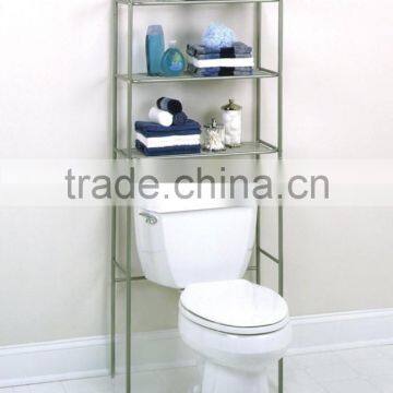 EW Metal Bathroom Space Saver Shelves Over Toilet Wire Shelf Storage Organizer