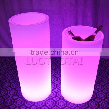 LED remote control ice bucket/ plastic led light flower pot LTT-CF09