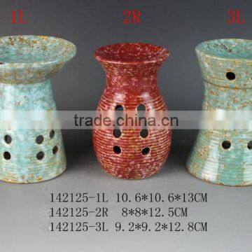 creative blue,red and green color ceramic candle holder