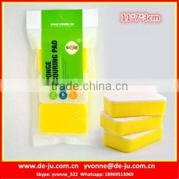 Customized Thick Plastic Bag Cleaning Sponge Scrubber