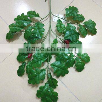 SJ9845 Artificial Hanging Oak Tree Branches Leaves Decorative Mini Foliage Leaf photo-2
