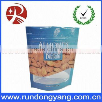 Stand up food grade blue paper plastic bag