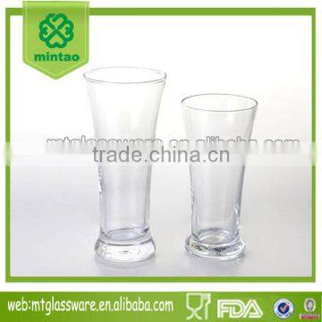 Mintao KB7948 FDA,SGS, Football shaped handed pilsner beer glass