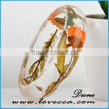 Latest Trendy Style 65mm Dried Real Pressed Flower Bracelet photo-2