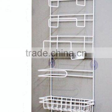 White Metal Wire Bathroom Multifunction Door Hook photo-2