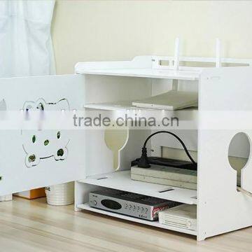 DIY PVC Multifunctional Flower Pattern Tidy Wires Power Cable Storage Organizer Box photo-5