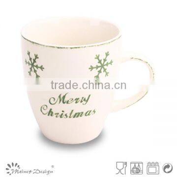Snowflake Red Ceramic Christmas Mug