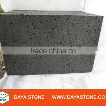 Lava black volcanic stone