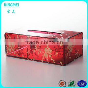 Slide Lid Acrylic Napkin Box, Top Sliding Lucite Tissue Box, Plexiglass Serviette Box photo-5