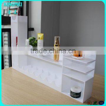 high quality acryl case for cosmetic make up, cheap price acrylic large plastic skin care display case