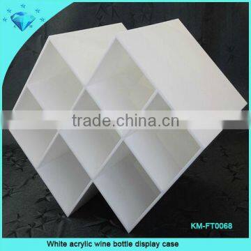 White acrylic decorative wine bottle holders