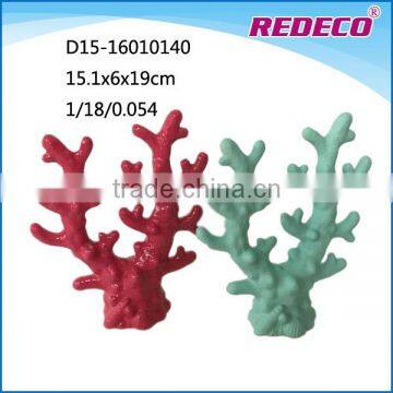 Custom ceramic artificial coral statue for aquarium decoration