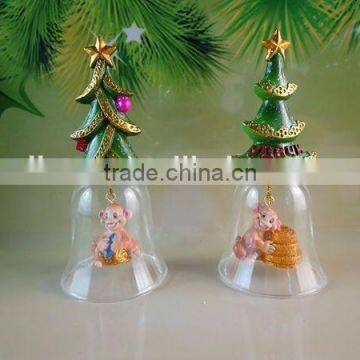 Resin Christmas dinner bell decoration