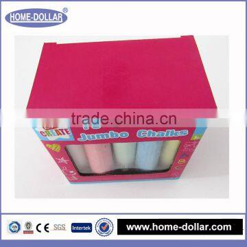 2016 fashionable best seller education supplies 15pcs square sidewalk school chalk with color box