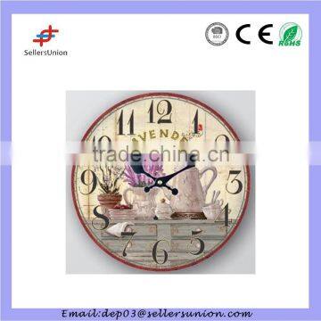 plate clock for home decoration