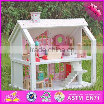 2016 Top Fashion Lovely Wooden Victorian Dollhouse for Kids W06A041C photo-5