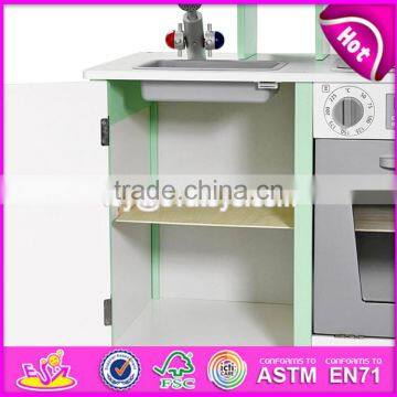 New Design Luxurious White Wooden Boys Play Kitchen for Kids W10C279 photo-3