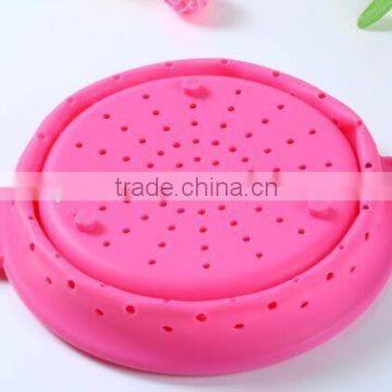 Foldable Pasta Basket,silicone Rubber Basket,silicone Folding Basket photo-3