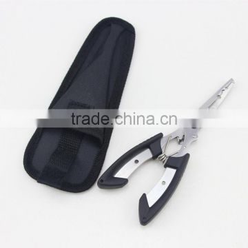 Multi-Function Fishing Pliers For Line Cutting Hook Remove And Lead Regulator With Black Bag