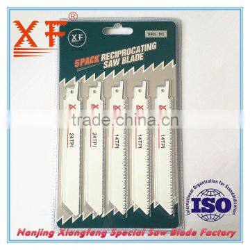 XF-R004 bi-metal reciprocating saber fein cutter saw blades set