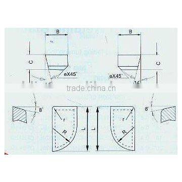 tungsten carbide tipped welding cutting saw blade----For cylindrical turnint tool ,boring tool and facing tool(1283)