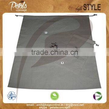 Promotional cotton pouch with drawstring