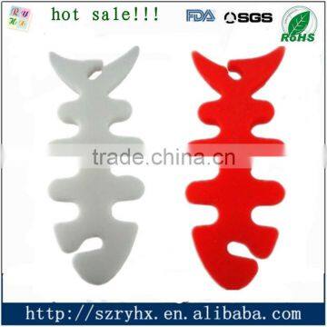 Fashion shape headphone Silicone cable winder (welcome customized)