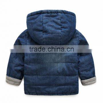 Casual Chaqueta Winter Denim Coats for Boys With Hoodies photo-2